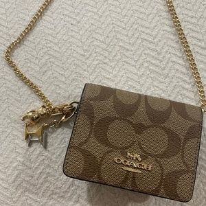 Mini Wallet On A Chain In Signature Canvas